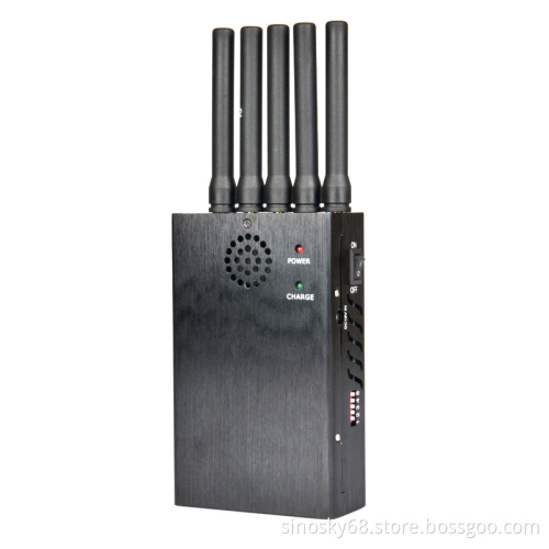 4G Jammer Portable for Mobile Cell Phone CDMA GSM GPS 3G WiFi Lojack Block